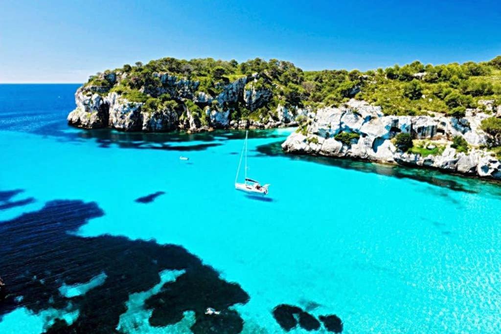 Апартаменти Miravent Terraza Y Jardin Frente Al Mar Menorca Форнельс Екстер'єр фото